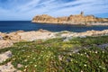 Pietra Islet landscape in Corsica Royalty Free Stock Photo