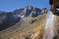 Pietra Rossa with small waterfall, Stelvio NP