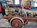 Pietrarsa Ã¢â¬â Particolare del motore diesel dell`automotrice ALn 556 del 1938