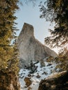 Pietrele Doamnei rock in Rarau Mountain