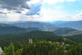 Landscape from Pietrele Doamnei, Rarau mountains, Romania. Royalty Free Stock Photo