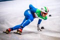 Pietro Sighel competes during the ISU Speed Skating World Championship