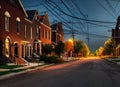 Piety Hill neighborhood in Detroit, Michigan USA.