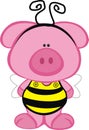 Pig in a Bee Costume