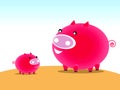 Pig character Royalty Free Stock Photo