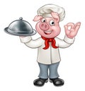 Pig Chef Cartoon Character Mascot
