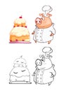 Vector Illustration of a Cute Pig Cook Cartoon Character ÃâÃÂµÃÂ·Ãâ¹ÃÂ¼ÃÂÃÂ½ÃÂ½Ãâ¹ÃÂ¸Ãâ -4