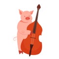 Pig with contrabass
