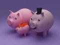 Pig family Royalty Free Stock Photo