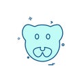 Pig icon design vector Royalty Free Stock Photo