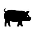 Pig Isolated Vector icon that can be easily modified or edited Royalty Free Stock Photo