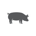 Pig logo icon. Pig silhouette