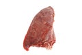 The pig lung on a white background Royalty Free Stock Photo