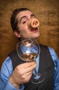 Pig Man Banker Royalty Free Stock Photo