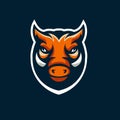 Pig mascot logo