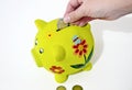 Pig money box, saving money concept Royalty Free Stock Photo