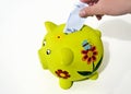 Pig money box, saving money concept Royalty Free Stock Photo