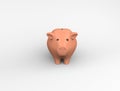 Pig piggy bank isolated on white background 3d render illustration Image Royalty Free Stock Photo