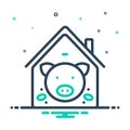 Mix icon for Pig In Pigsty, pig and boar