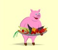 pig cartoon Royalty Free Stock Photo