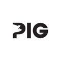 Pig porn icon logo logotype vector illustration Royalty Free Stock Photo