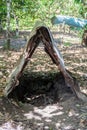 Pig roasting pit in a rural area near Baracoa, Cu Royalty Free Stock Photo