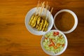 Pig satay in thailand