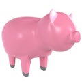 Pig Toy isolated on white background Royalty Free Stock Photo