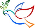 Pigeon logo Royalty Free Stock Photo