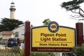 Pigeon Point Light Station State Park Sign Royalty Free Stock Photo