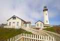 The Pigeon Point lighthouse on the central coast of California Royalty Free Stock Photo