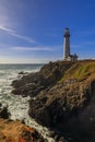 Pigeon Point Lighthouse On Northern California Pacific Ocean Coastline