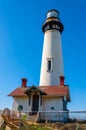 Pigeon Point Lighthouse on the Pacific Coast highway, California coastline Royalty Free Stock Photo