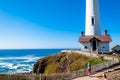 Pigeon Point Lighthouse on the Pacific Coast highway, California Royalty Free Stock Photo