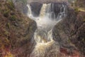 The Pigeon River flows through Grand Portage State Park and Indian Reservation. It is the Border between Ontario and Minnesota Royalty Free Stock Photo