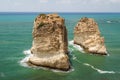 Pigeon rocks in Beirut Royalty Free Stock Photo