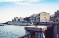 Pigeon on the seafront of Ortygia Ortigia Island, Syracuse Siracusa, Sicily, Italy