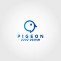 Pigeon vector logo design templates inspiration