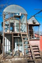 Pigeons on the their dovecote