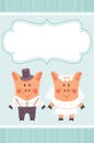 Piggies newlyweds