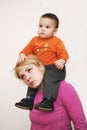 Piggy back ride Royalty Free Stock Photo