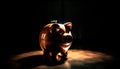 Piggy bank brings home prosperity, success and financial security generated by AI