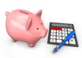 Piggy Bank Calculator Ballpen