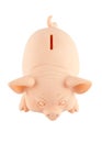 Piggy bank with clipping path