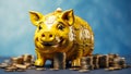 piggy bank coins creative strategy currency financial