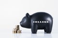 Piggy Bank College Royalty Free Stock Photo