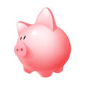 Piggy Bank Cute Accessory For Safe Money Vector