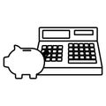 Piggy bank design Royalty Free Stock Photo