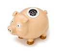 Piggy Bank Business Drain Royalty Free Stock Photo