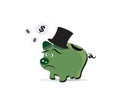 Piggy bank financial despair and crisis